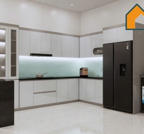 Tủ bếp nhựa ( Khung bếp Nhựa Chinhuei 2.0Plus B19 + Cánh Nhựa Đặc Acrylic)