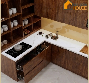 Tủ bếp nhựa Chinhuei 2.0 Plus mã KC21  (Tủ bếp chữ L)