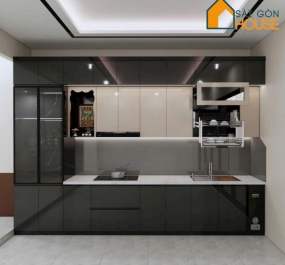 KÍNH SƠN ỐP BẾP MÀU TRẮNG 