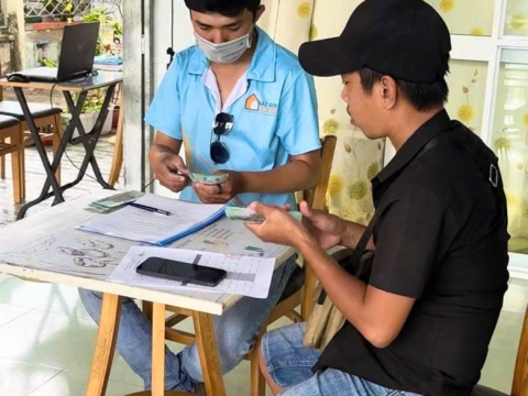 Chốt cọc công trình tại Bến Tre